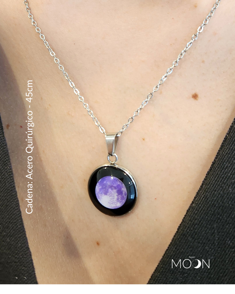 Colección Cósmica - Purple Moon. Luna llena Purpura.